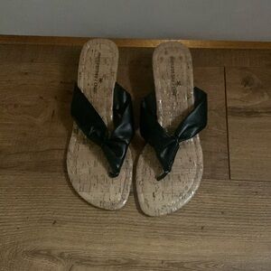 Wedge thong sandal